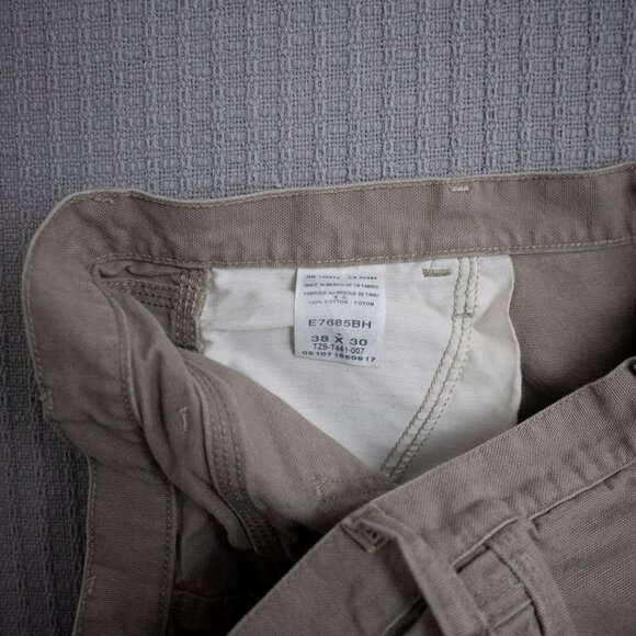 Wide Cotton Baggy Canvas Carpenter Rustler Pants - Picture 5 of 12